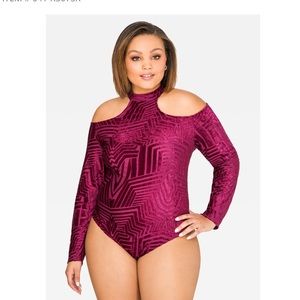 Ashley Stewart burnout bodysuit